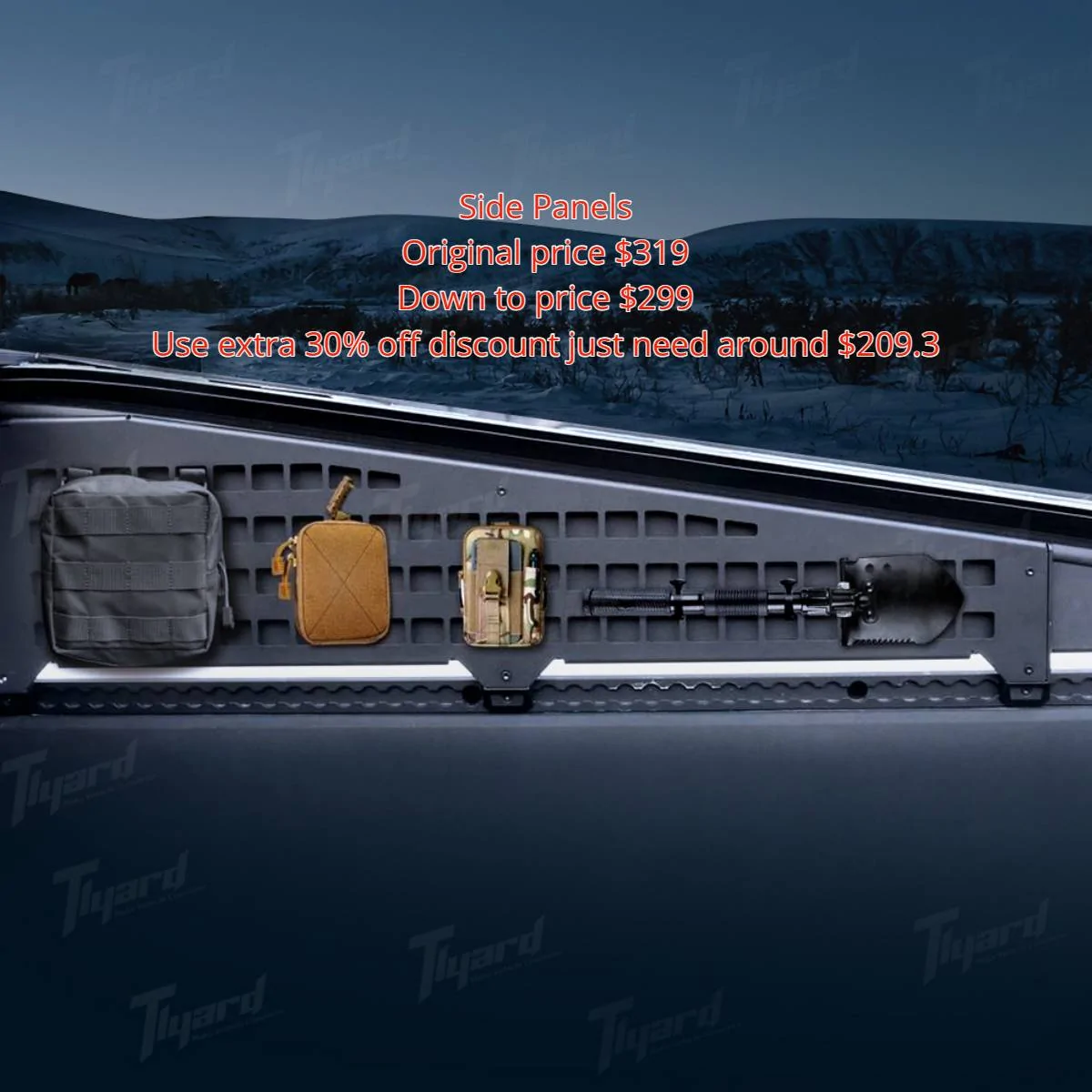 Tesla Cybertruck 💥 Limited-Time Discount! Grab Frunk MOLLE, Side Panels & Bed Divider for Less! FotoJet (11)