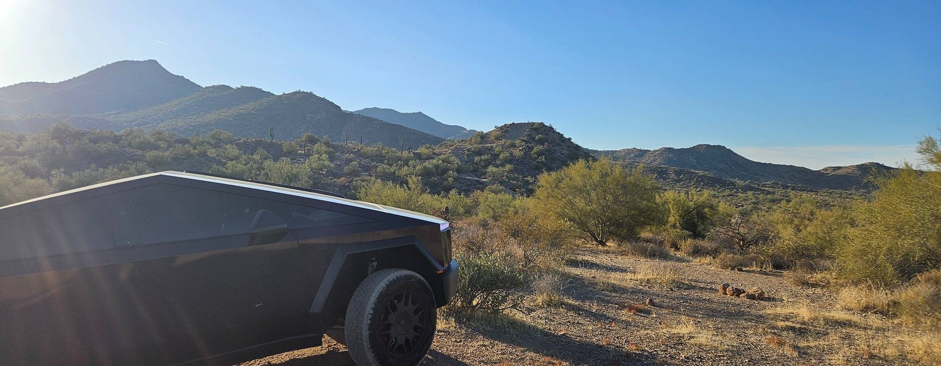 Tesla Cybertruck Cybertruck Beast Conquers Broken Arrow Trail – Sedona, AZ 20241216_155738