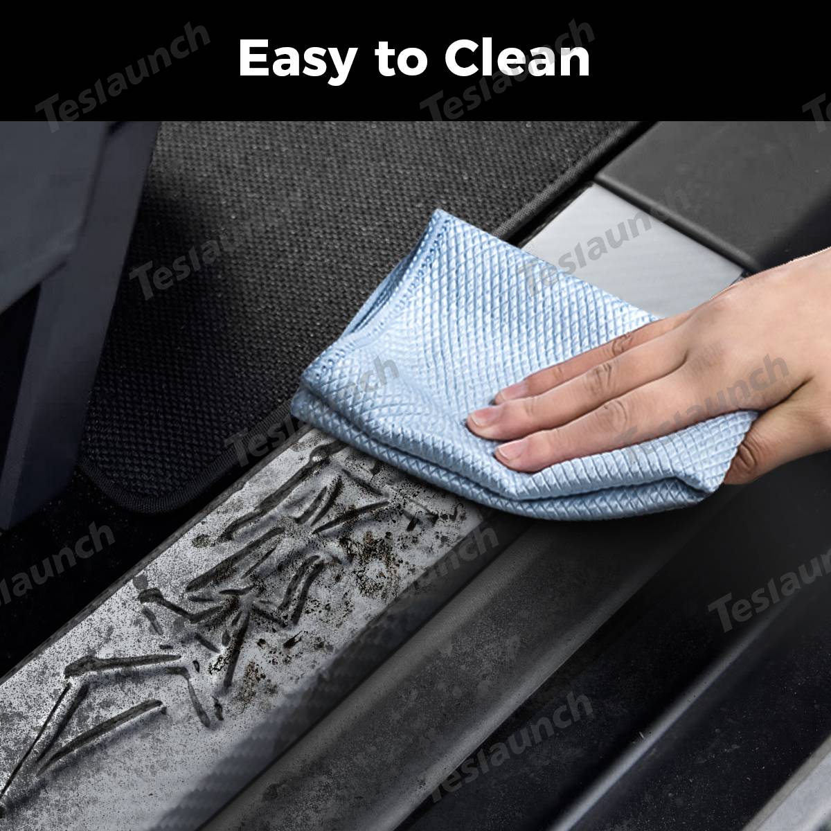 Tesla Cybertruck 🚗[Real Carbon Fiber] Front Door Sill Protector For Tesla Cybertruck (2 Pcs) by Teslaunch🚗 6
