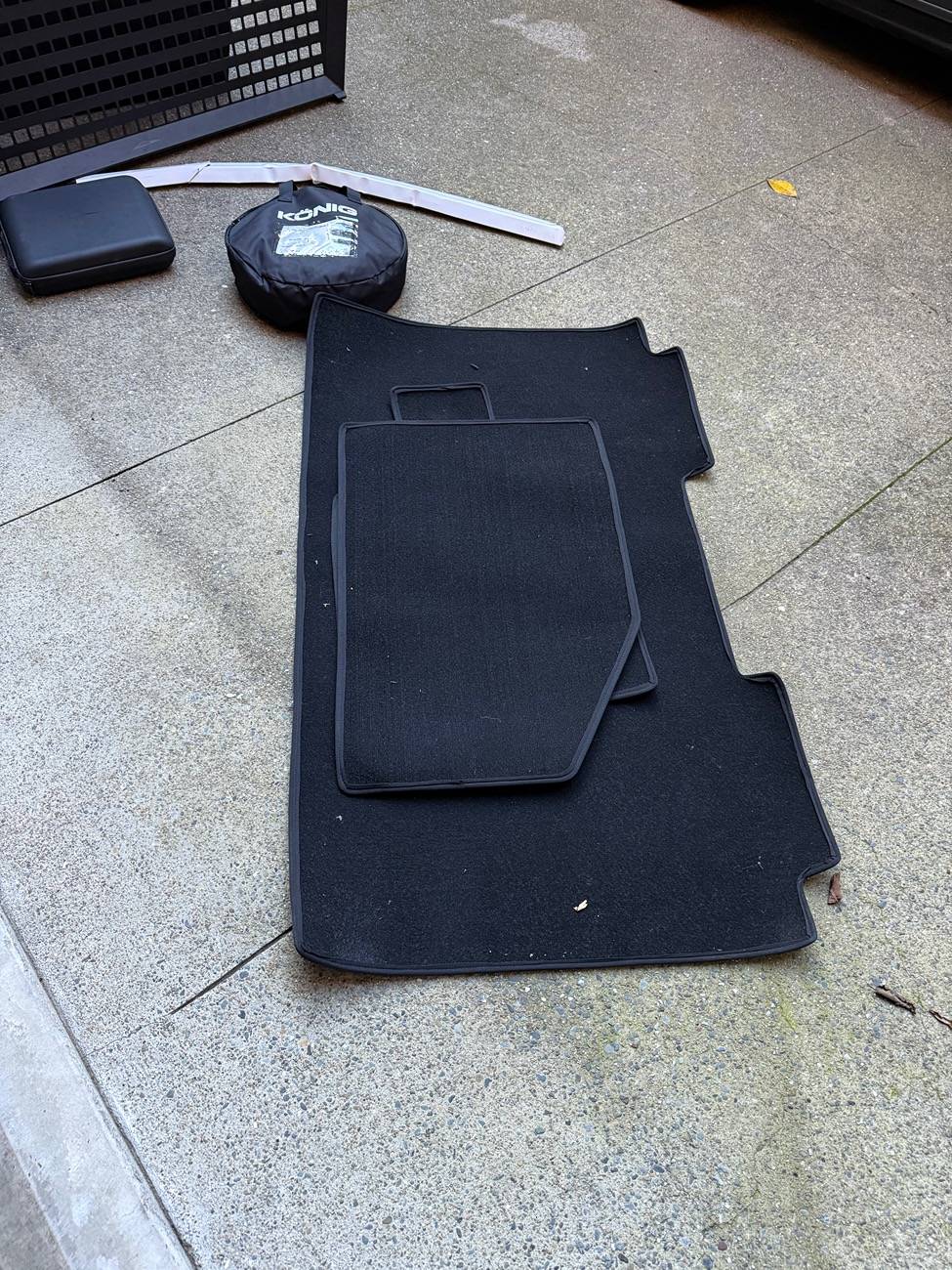 Tesla Cybertruck Divider + Bins + Chains + Wiper + Detailing Kit for sale as one unit IMG_0926