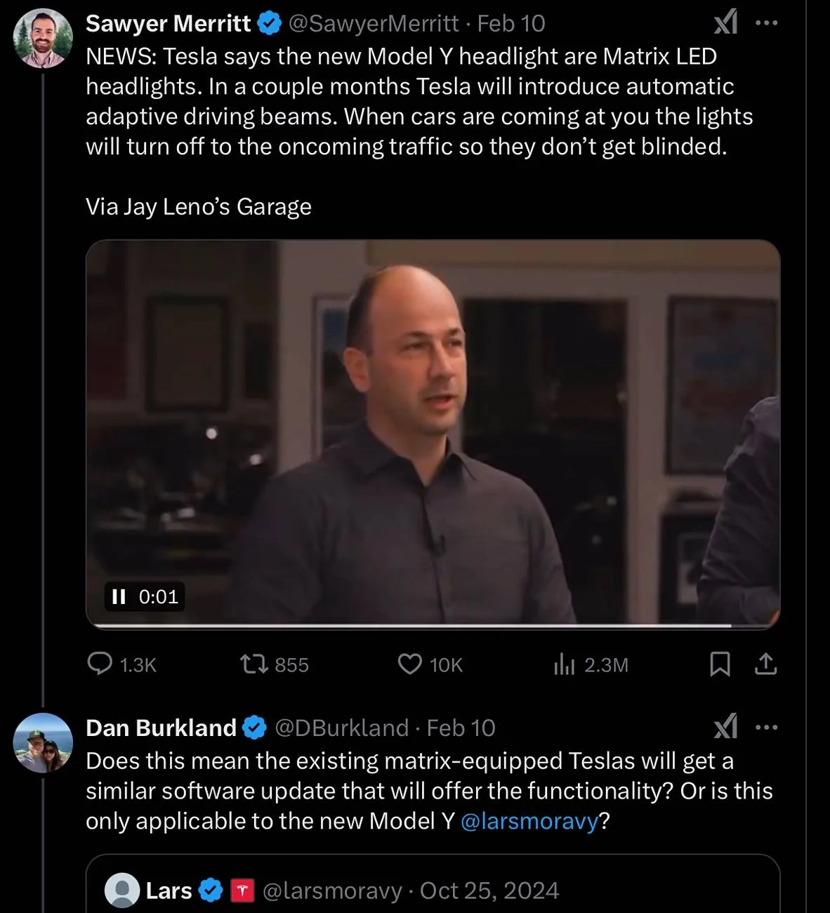 Tesla Cybertruck [UPDATE: Turned out to be false 😔]: Matrix Adaptive Headlights coming to Cybertruck says Tesla VP of Vehicle Engineering IMG_1636