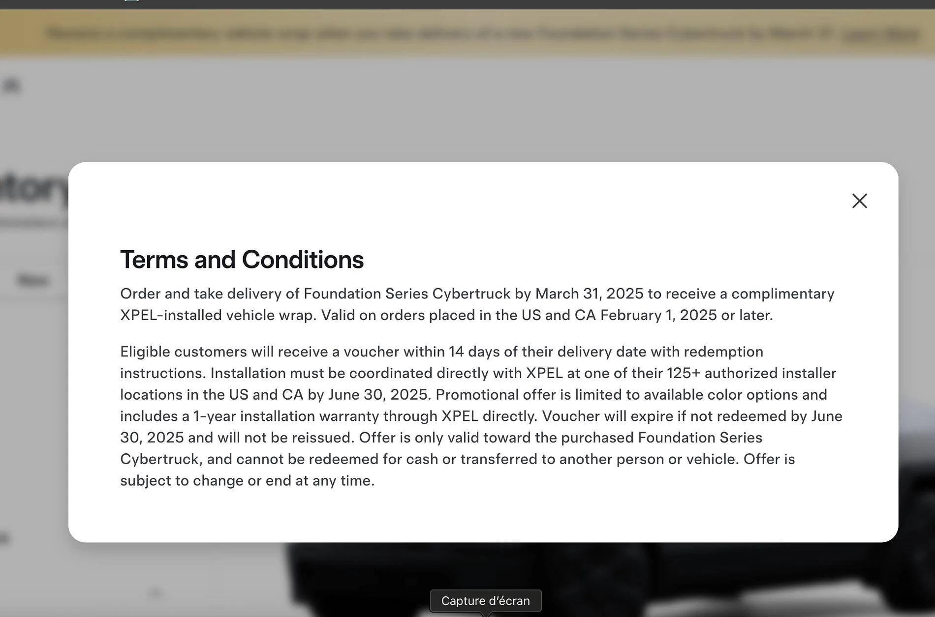 Tesla Cybertruck Free wrap voucher with foundation series (vinyl vs PPF) Capture d’écran, le 2025-02-21 à 16.41.43