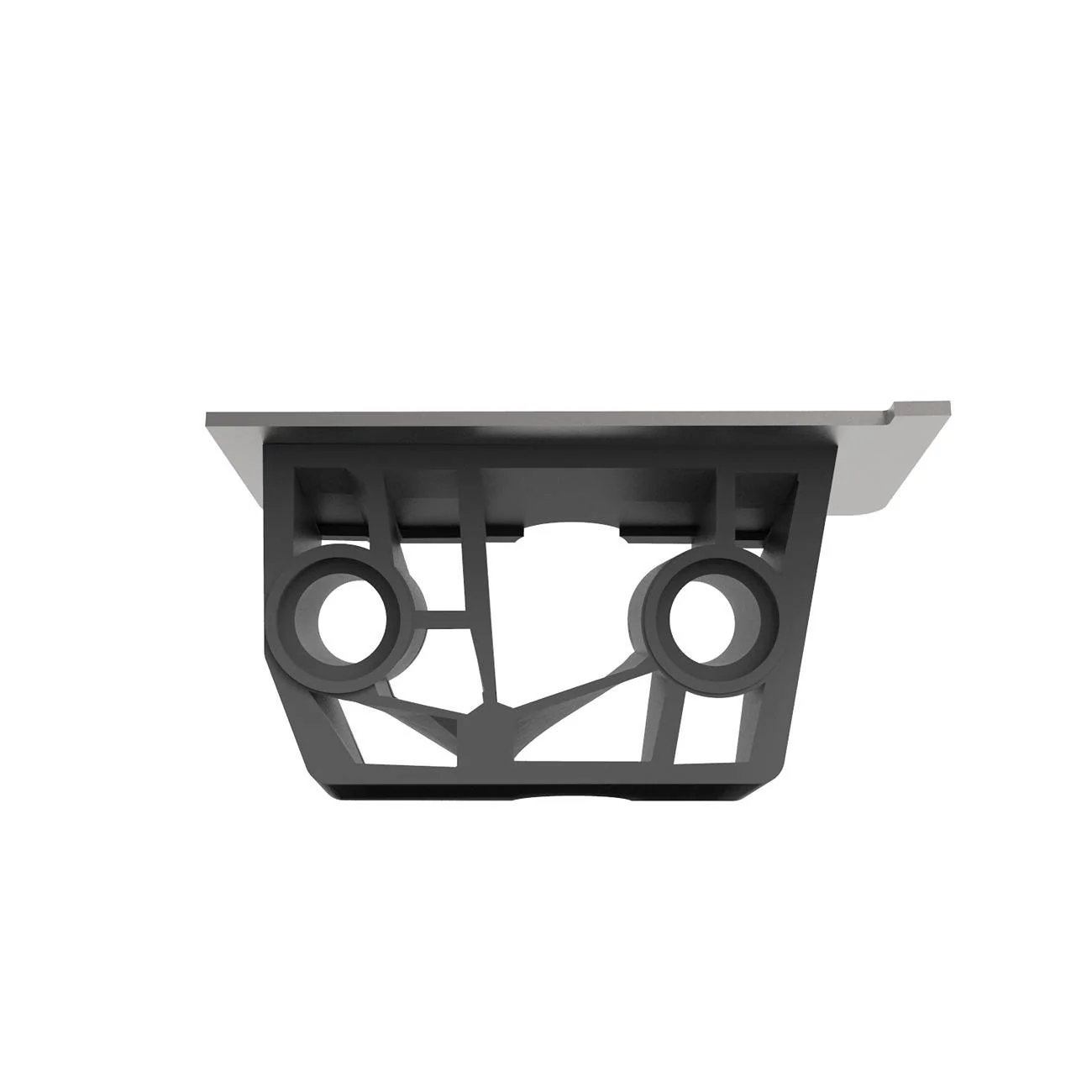 Tesla Cybertruck Mirror Delete: 100% Cybertruck Steel [TESBROS] CyberBracket_Frnt.349