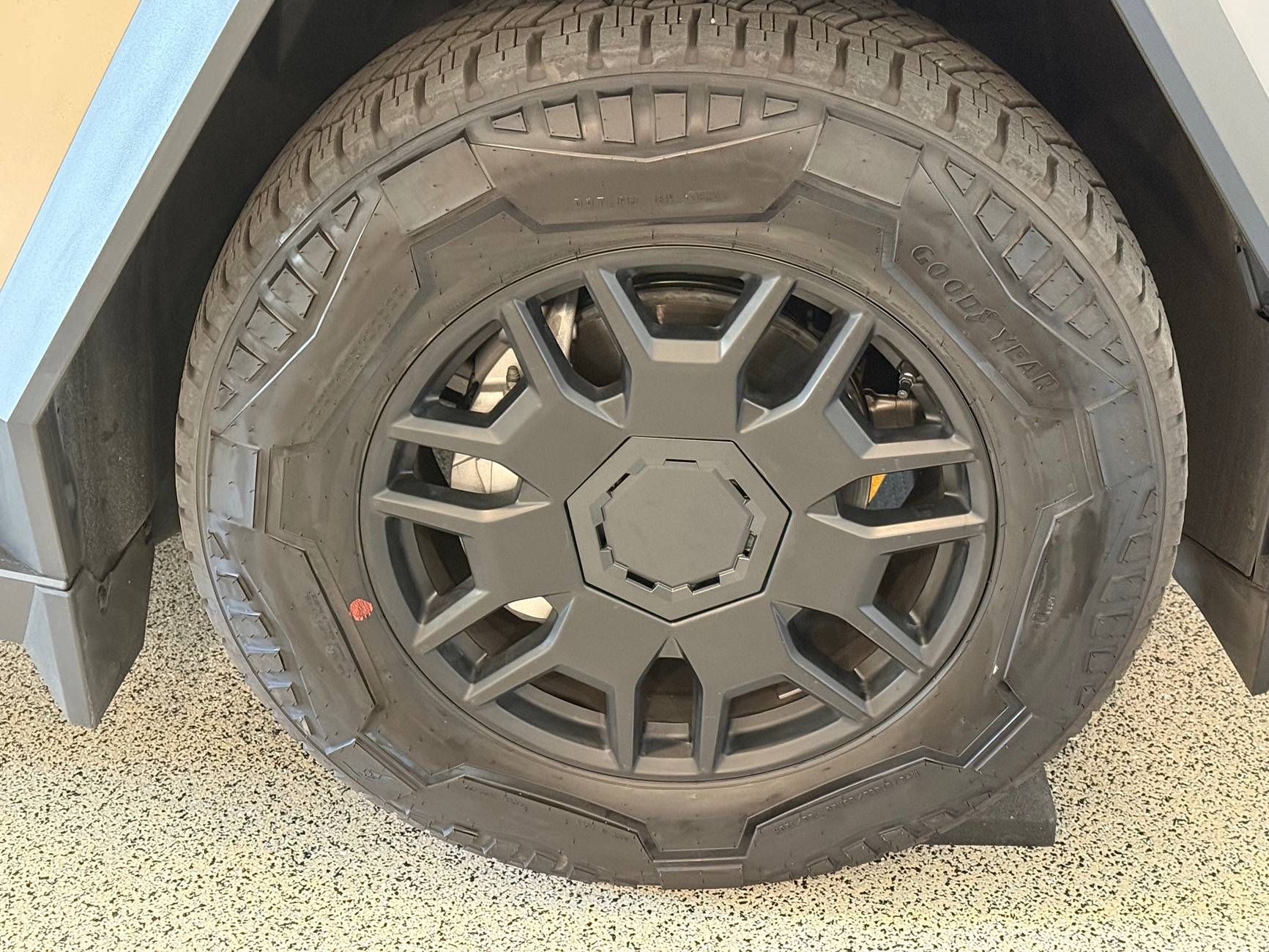 Tesla Cybertruck Free Cyber Wheel Caps from Tesla IMG_1014