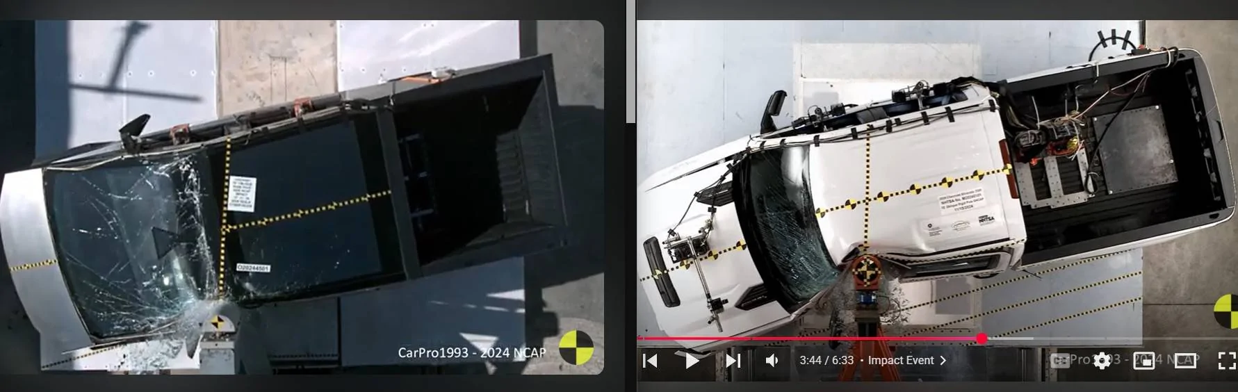 Tesla Cybertruck Cybertruck gets FIVE STAR safety rating from NHTSA ⭐️⭐️⭐️⭐️⭐️ Side Pole crash tests