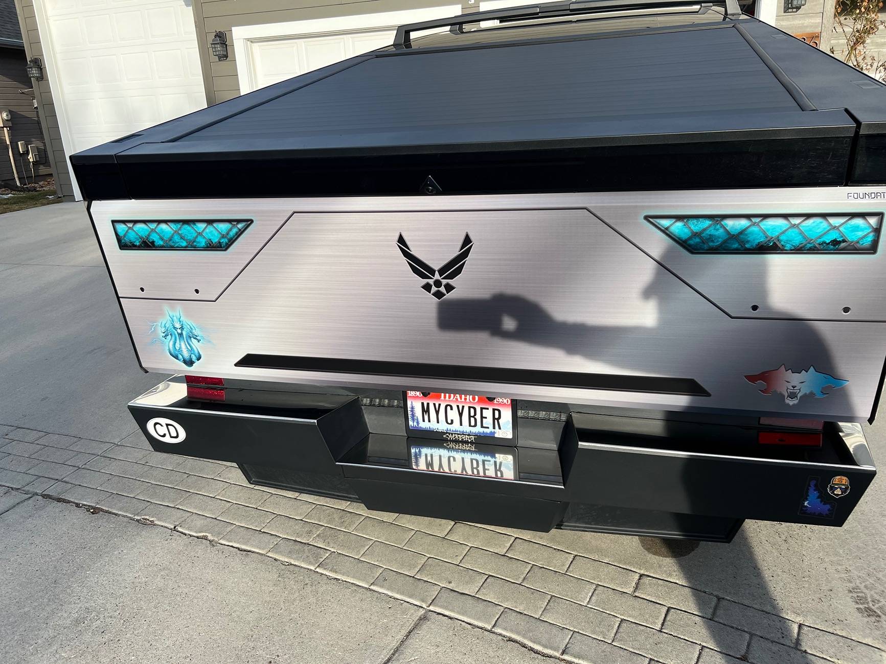 Tesla Cybertruck I added a few more details to Fluffy, including matching window tinting. IMG_3006