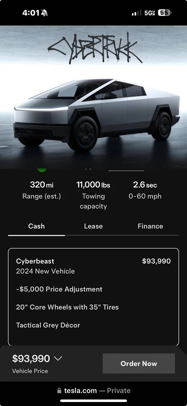 Tesla Cybertruck Lease Now Or Wait Until End of Q1? 1740258418649-7