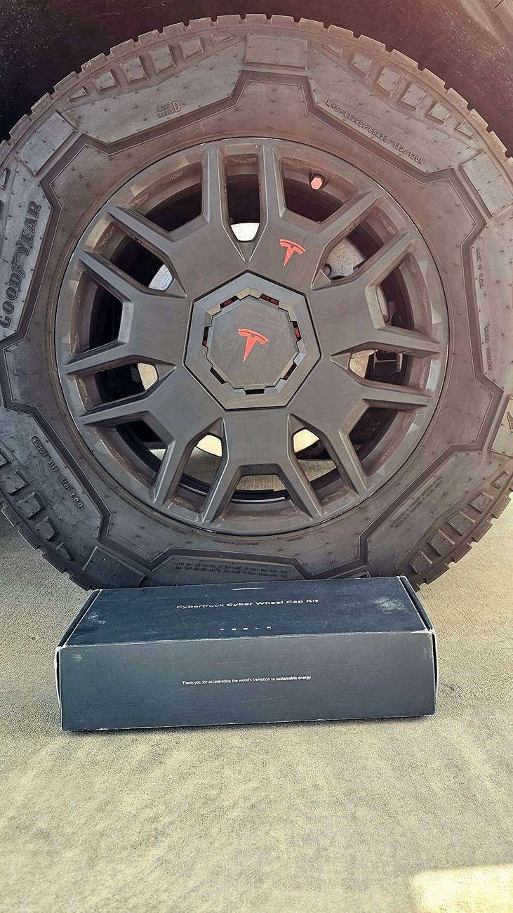 Tesla Cybertruck Free Cyber Wheel Caps from Tesla 20250222_151054