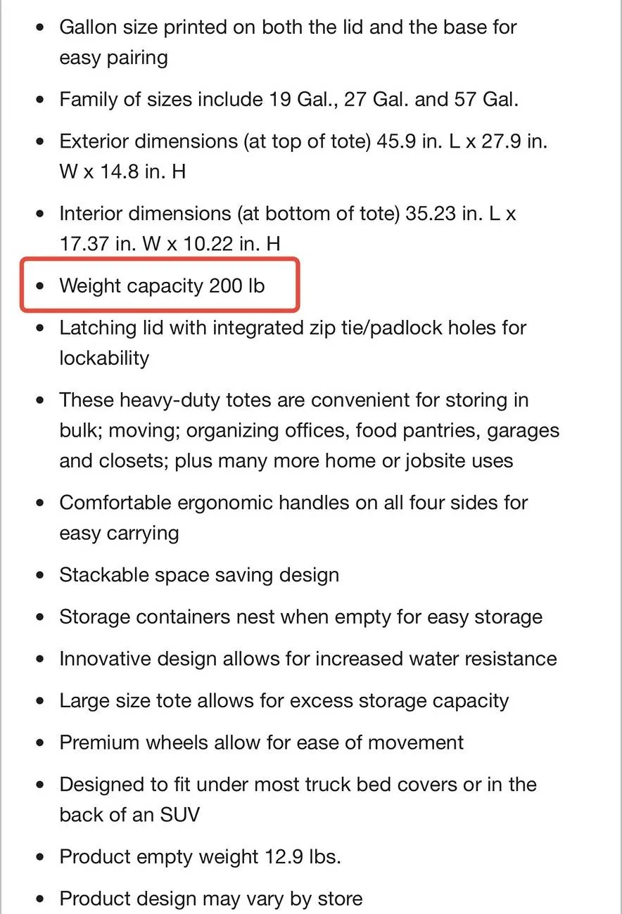 Tesla Cybertruck Aftermarket Bed Storage Bins -- Husky Heavy Duty Waterproof Stackable Plastic Storage Containers [Updated w/ photos vs. Tesla Vault Bins] IMG_1279