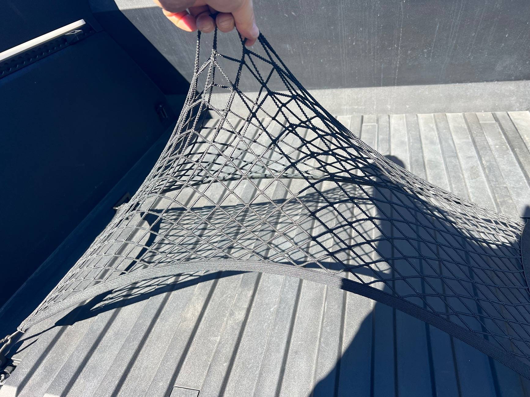 Tesla Cybertruck Basenor’ Small Trunk Cargo Net Review IMG_5512