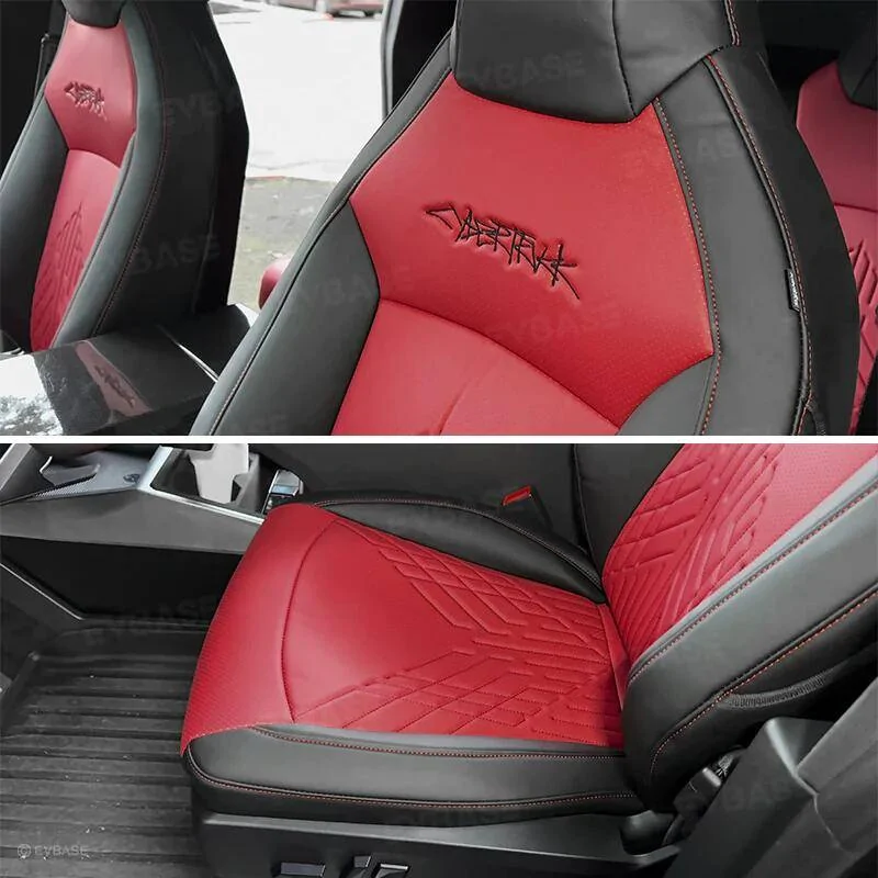 Tesla Cybertruck EVBASE's distinctive Cybertruck seat covers available in the market 1740619558711
