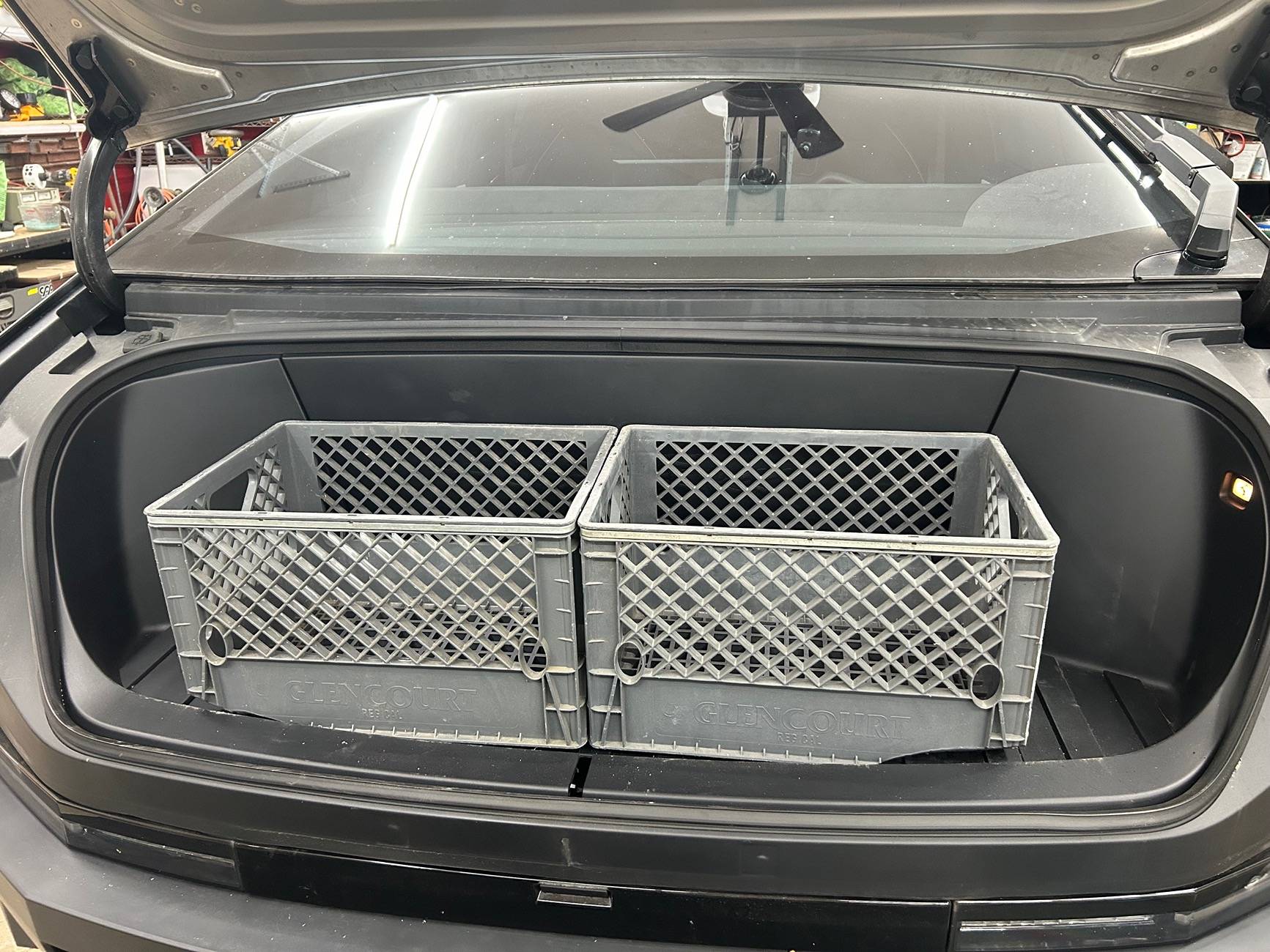 Tesla Cybertruck Budget Frunk Organizer IMG_5636