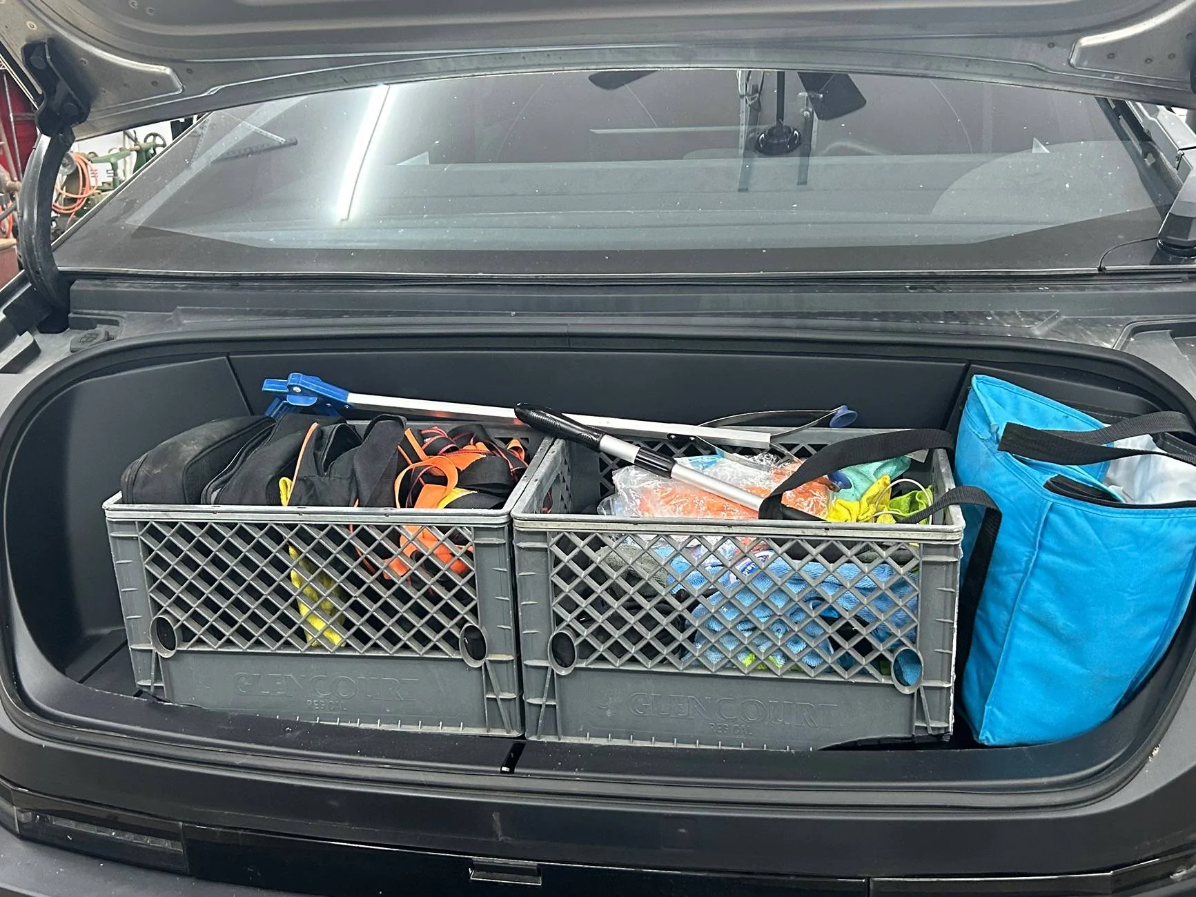 Tesla Cybertruck Budget Frunk Organizer IMG_5637