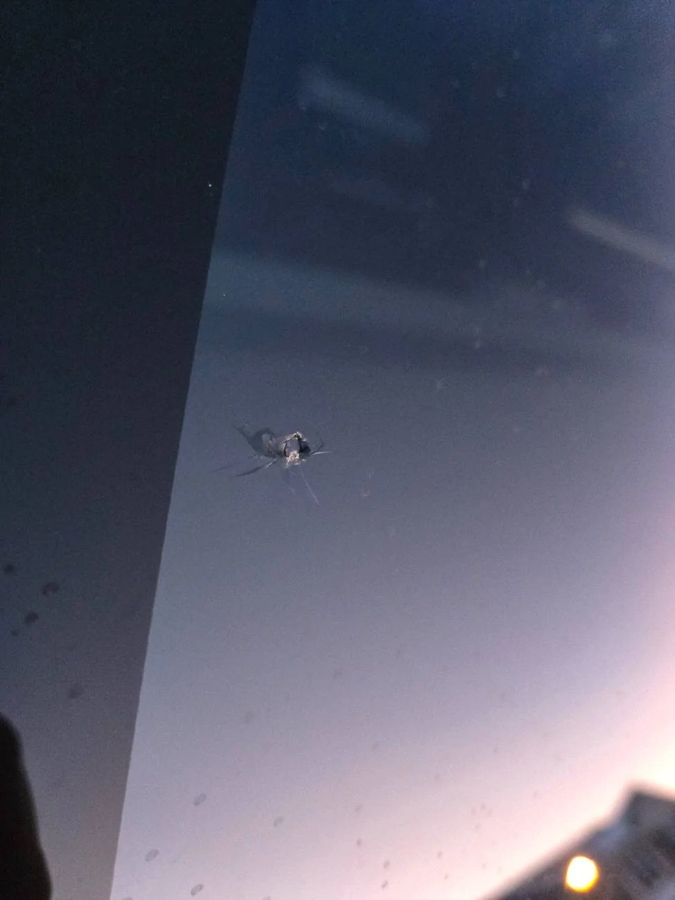Tesla Cybertruck UPDATED: 360 miles on OD front windshield already cracked 🤦‍♂️ 20250221_180406