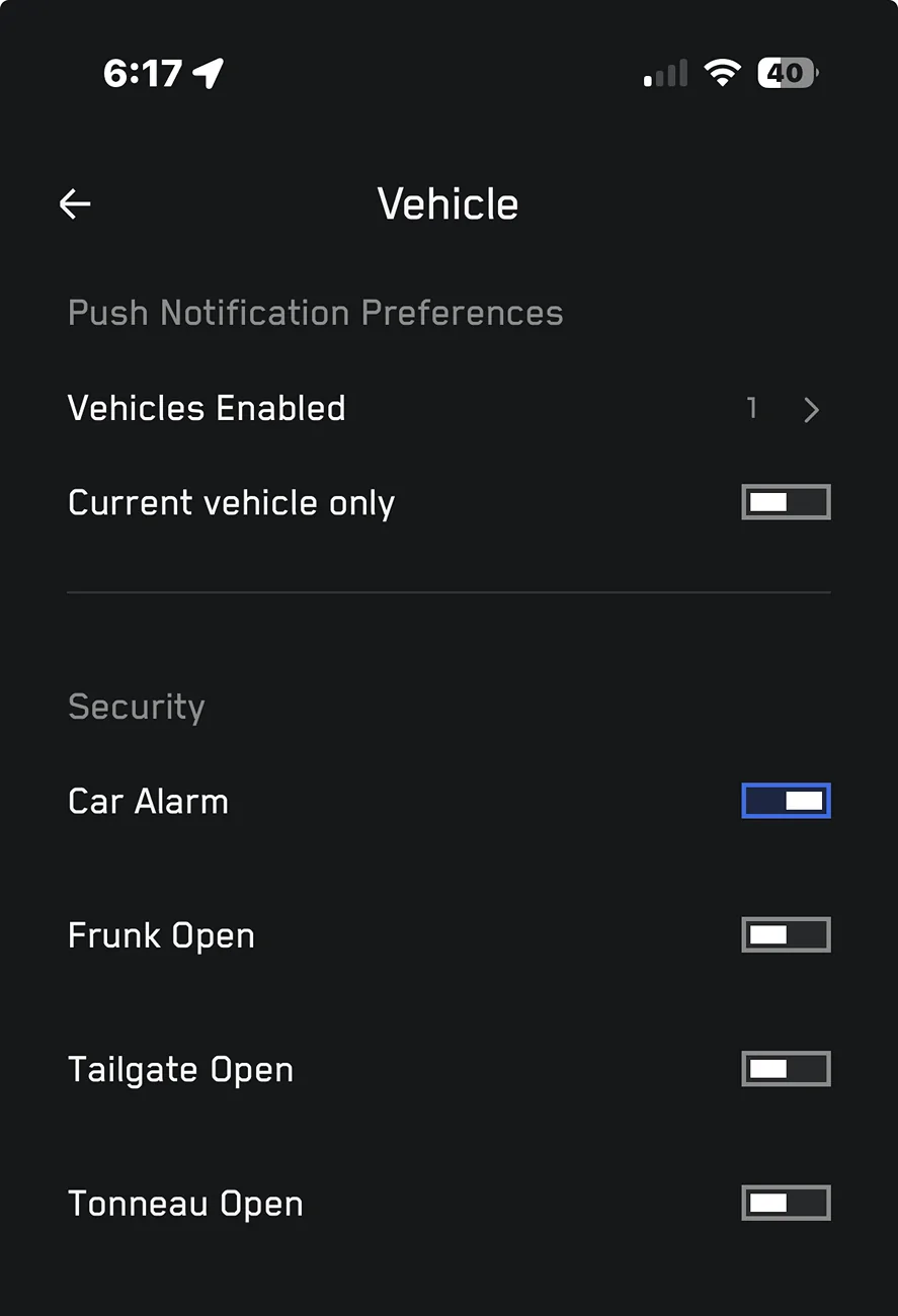 Tesla Cybertruck “Tonneau cover left open” Turn off Alert? 1740791902775-sl
