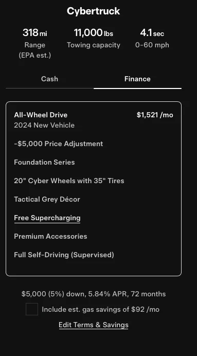 Tesla Cybertruck Free Lifetime Supercharging for Foundation Series is BACK Screenshot 2025-03-01 at 6.11.49 AM