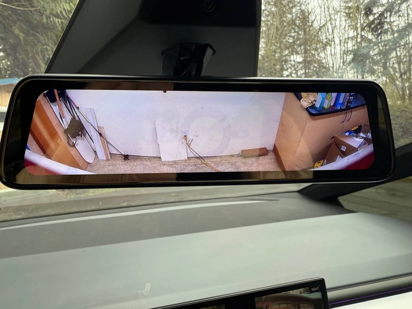 Tesla Cybertruck Hansshow trailer and truck back up camera installation IMG_2994