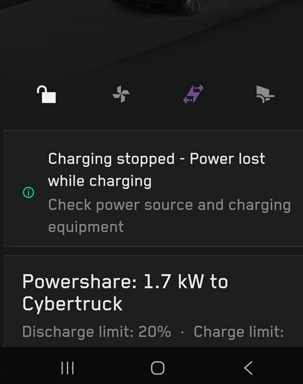 Tesla Cybertruck Any Update on PowerShare Integration with Solar Panels? Screenshot_20250302_080810_Chrom