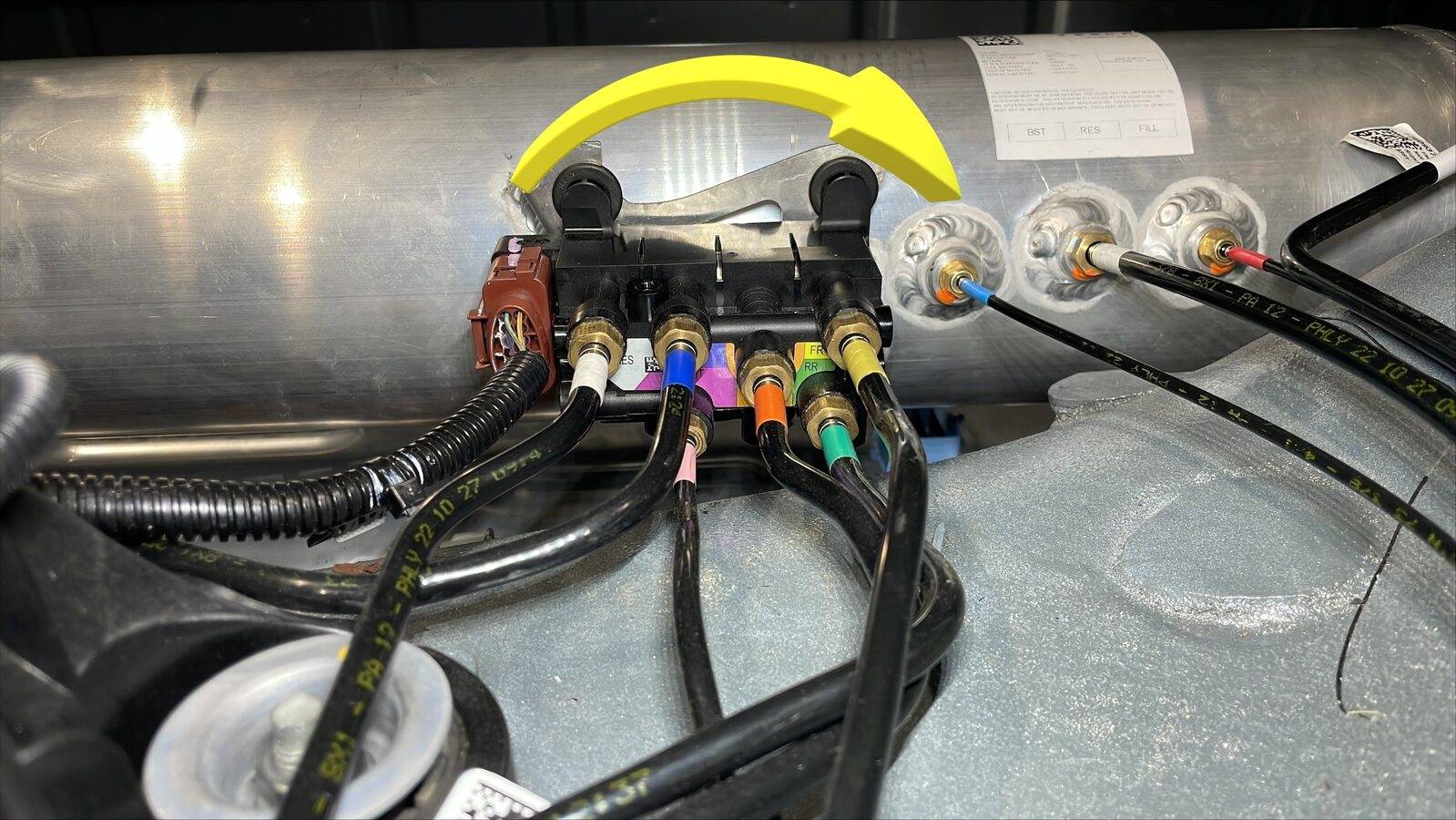 Tesla Cybertruck Cybertruck "engineering study" for seatbelt sliding mechanism service IMG_2067