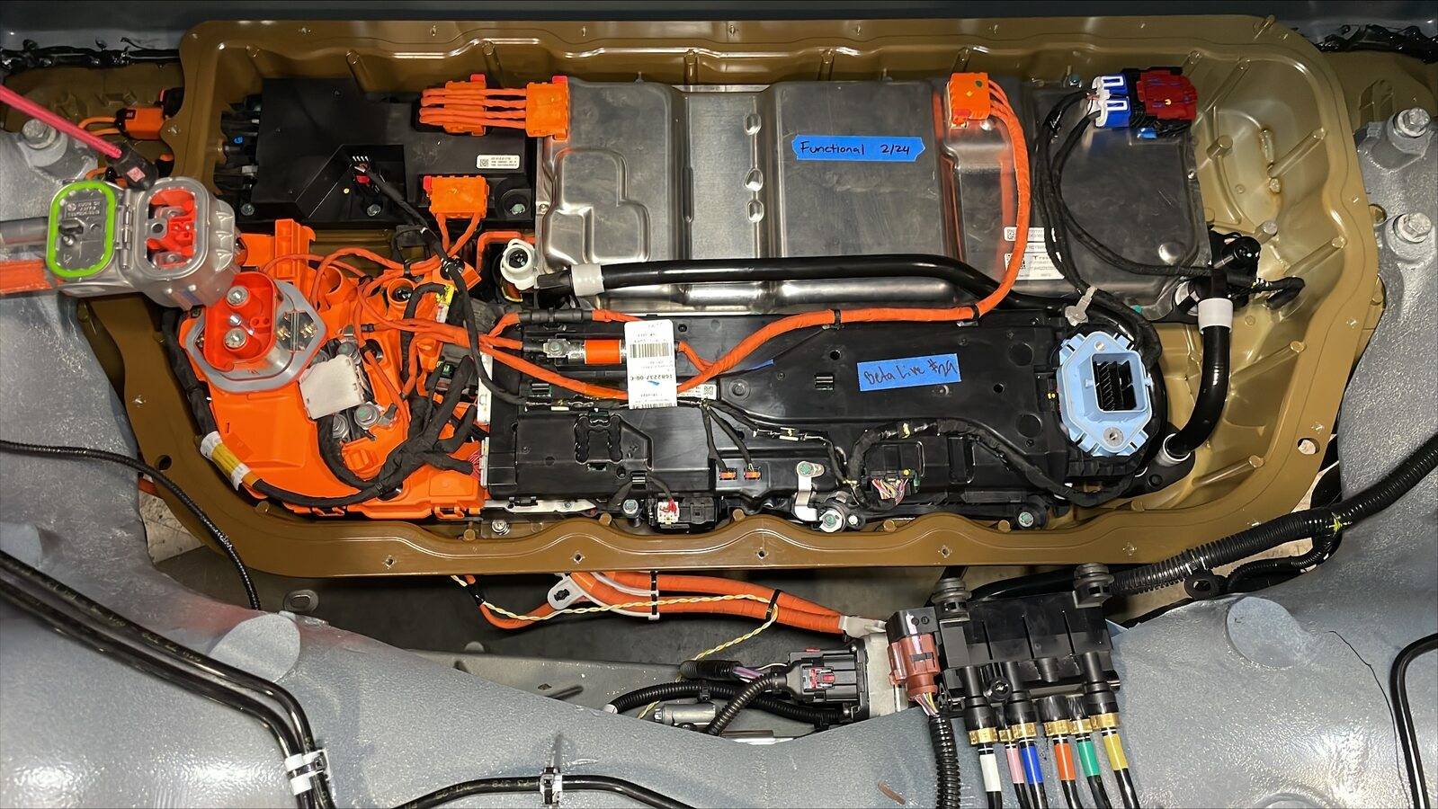 Tesla Cybertruck Cybertruck "engineering study" for seatbelt sliding mechanism service IMG_2073