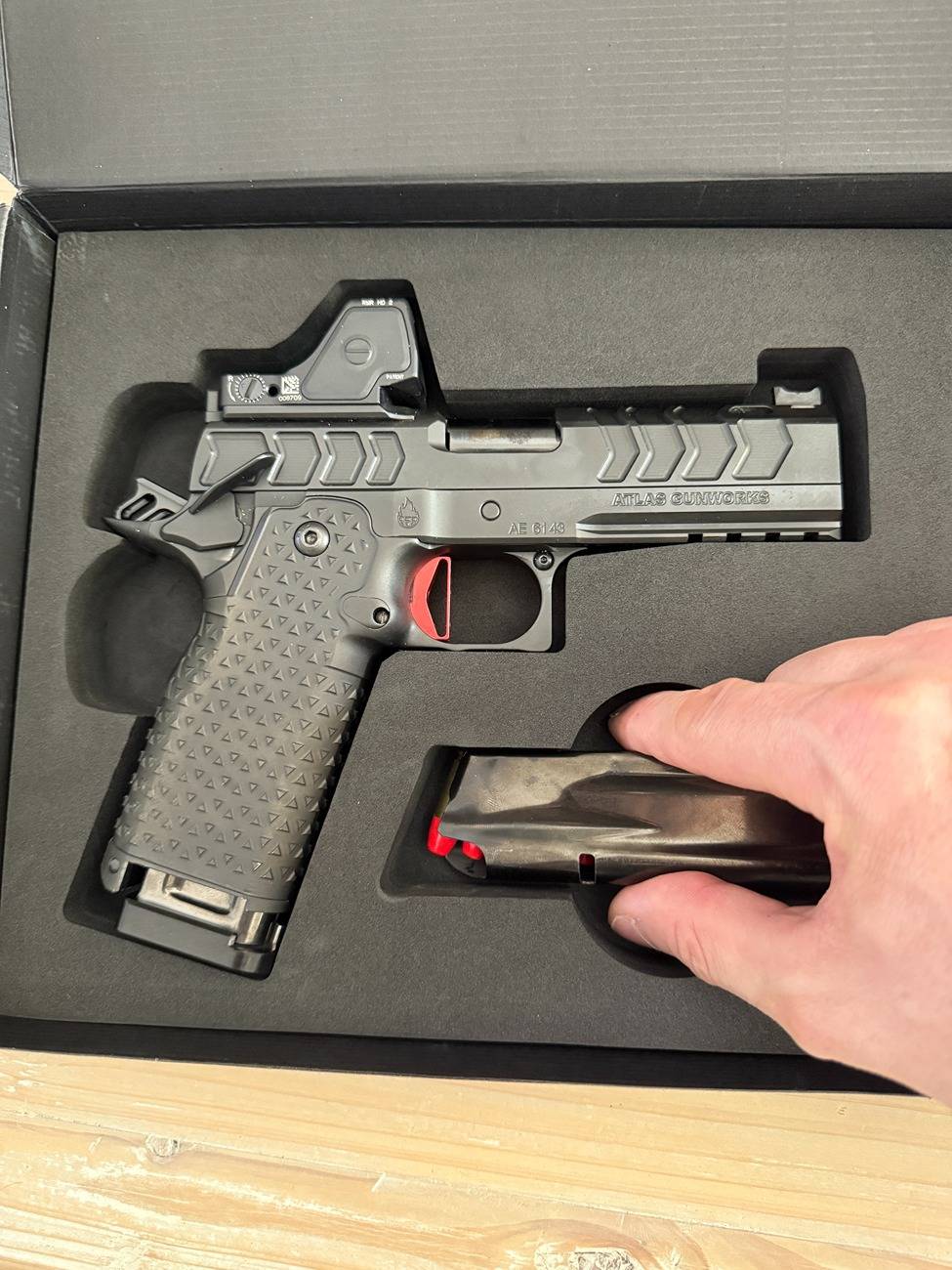 Tesla Cybertruck Q Mats - Cybertruck Glovebox Gun Mat Review IMG_1783.JPG