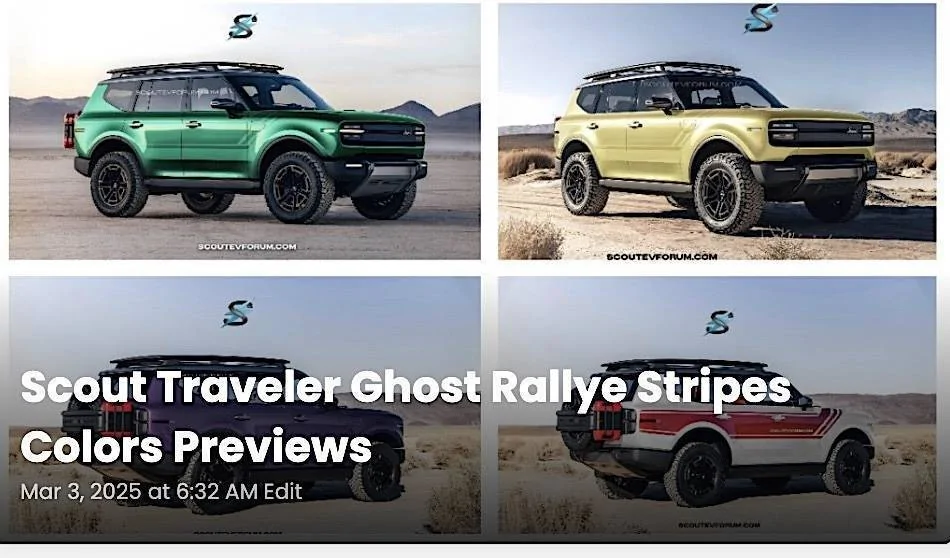Tesla Cybertruck Official: Scout EV Pickup & SUV debut w/ Gas Range Extender, 4x4, BOF, Lockers, Sway Bar Disconnect -- All Specs, Wallpapers, Videos r-ghost-rallye-stripes-colors-previews-jpg-jpg-jpg