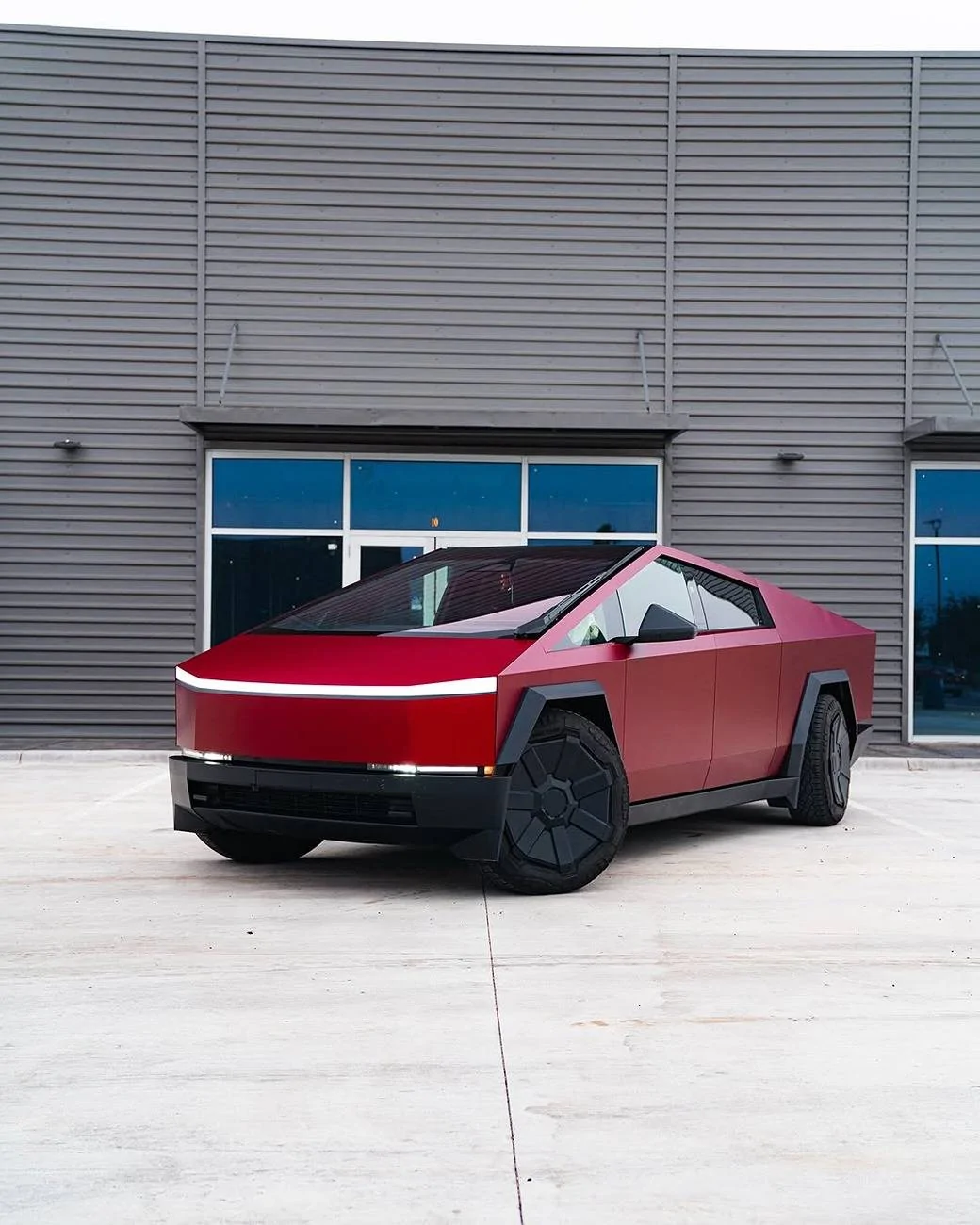 Tesla Cybertruck Pure PPF Frozen Ruby Cybertruck wrapped by Black Diamond McAllen Snapinst.app_481364876_18062049667938353_8050452150630902052_n_1080
