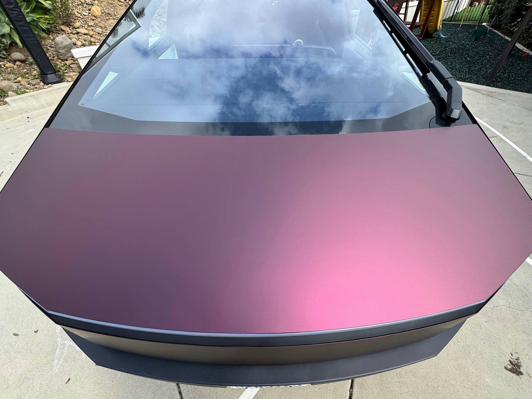 Tesla Cybertruck DIY Showcase: Ultra-Matte Electroplate Purple PPF Wrap by TWRAPS 1740861339__img_1002__original