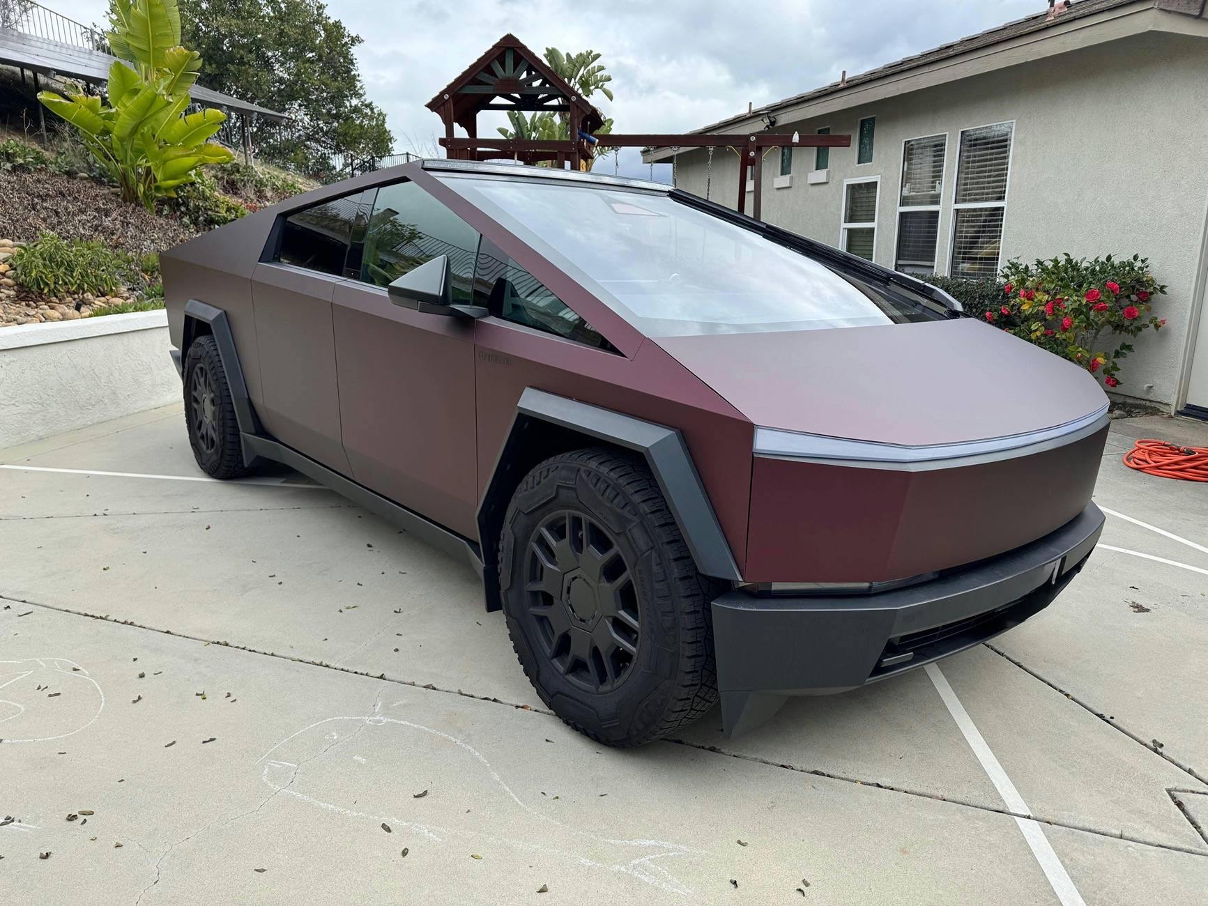 Tesla Cybertruck DIY Showcase: Ultra-Matte Electroplate Purple PPF Wrap by TWRAPS 1740861343__img_0993__original