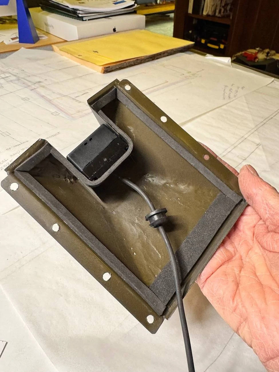 Tesla Cybertruck Old school rear view mirror camera housing - custom DIY IMG_7822