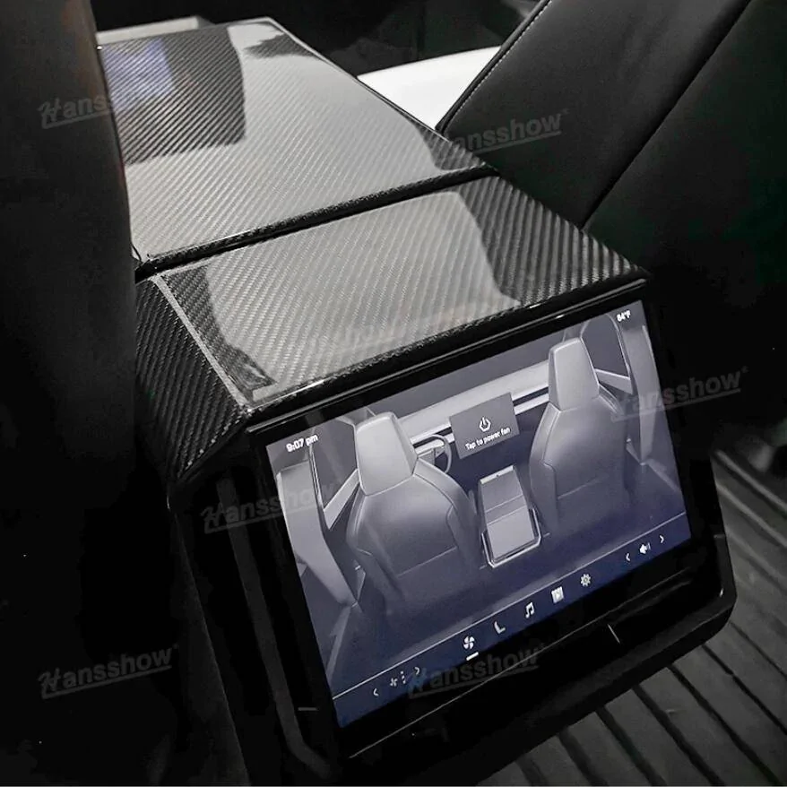 Tesla Cybertruck Cybertruck Real Carbon Fiber Full Interior Kit by Hansshow 1741229209589-zm
