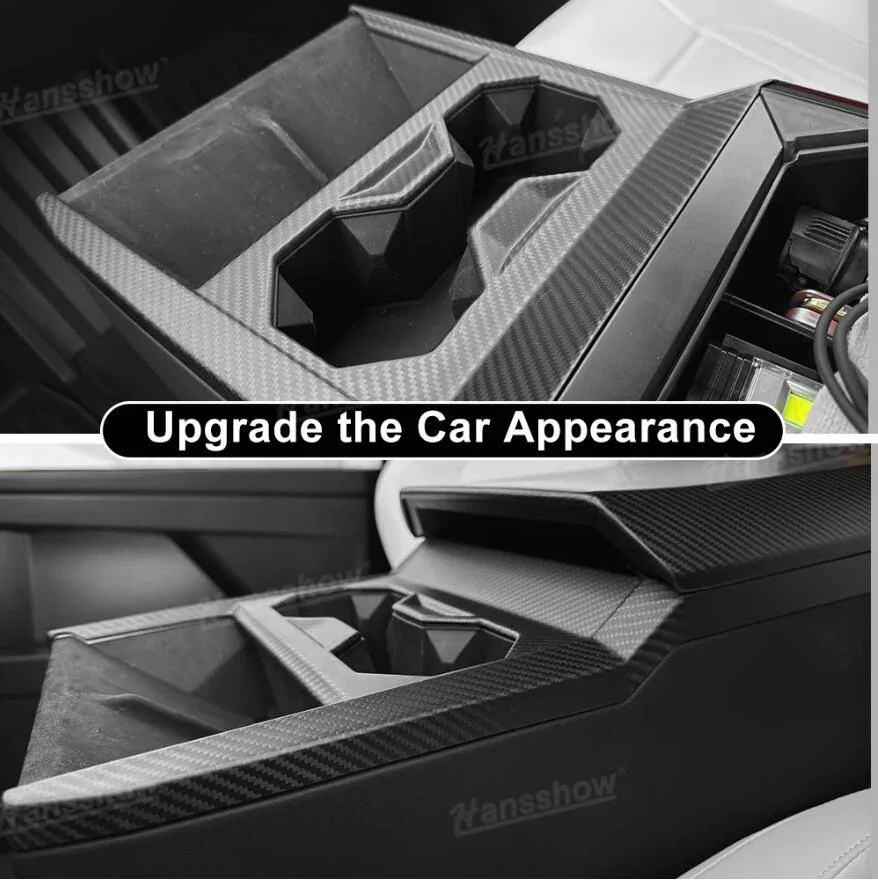 Tesla Cybertruck Cybertruck Real Carbon Fiber Full Interior Kit by Hansshow 1741229372044-y3