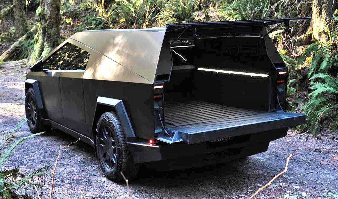 Tesla Cybertruck Space Campers Bed Cap Topper unveiled! Space Campers Bed Cap Cybertruck