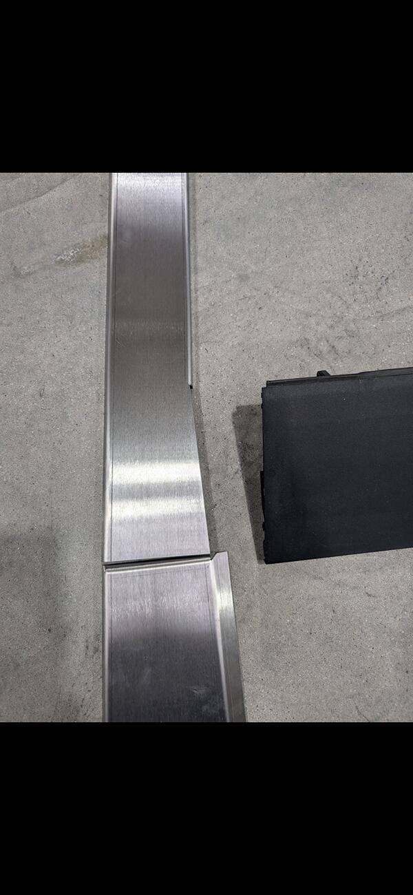 Tesla Cybertruck Stainless tailgate cap and sail panels IMG_5711
