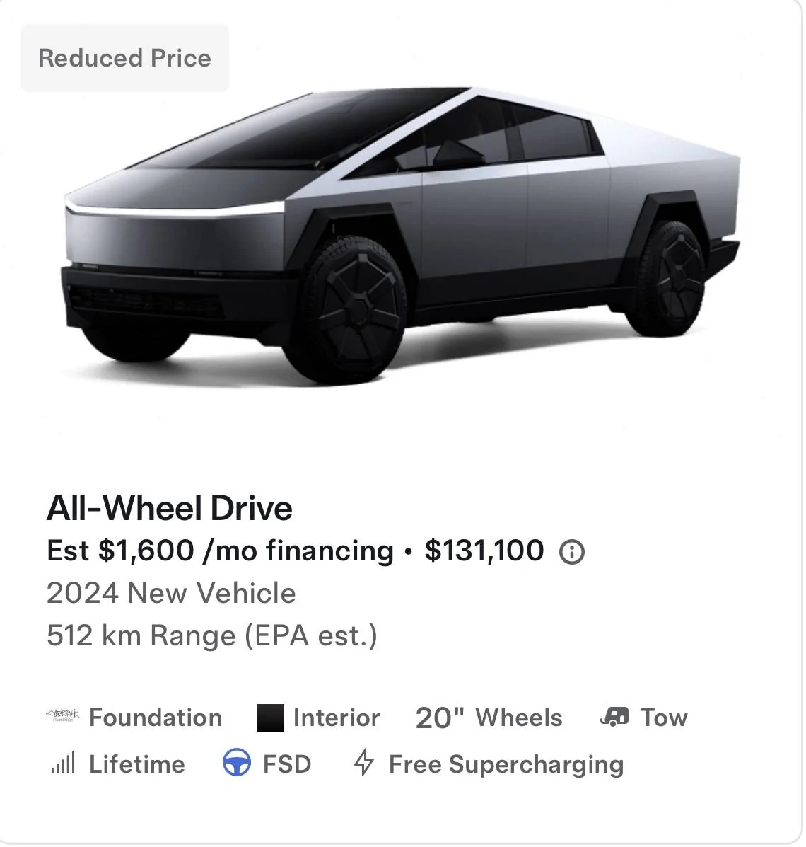 Tesla Cybertruck CT range discrepancy IMG_0441