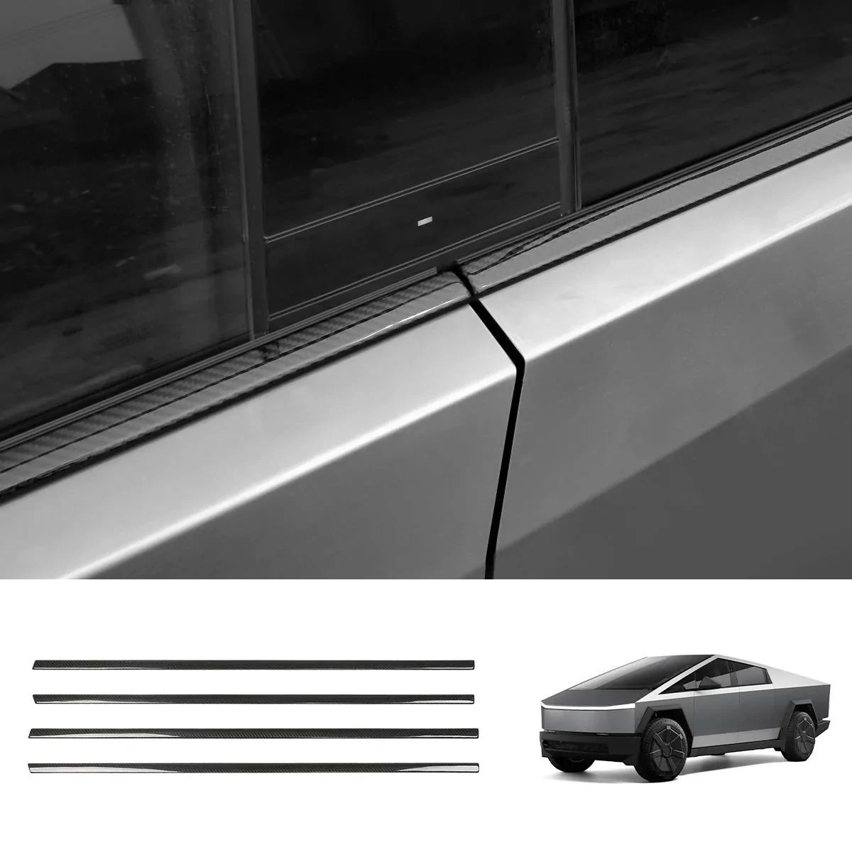 Tesla Cybertruck 🚀 Ultimate Real Carbon Fiber Upgrades for Your Cybertruck! 🚀Big Sale at Teslaunch! 08