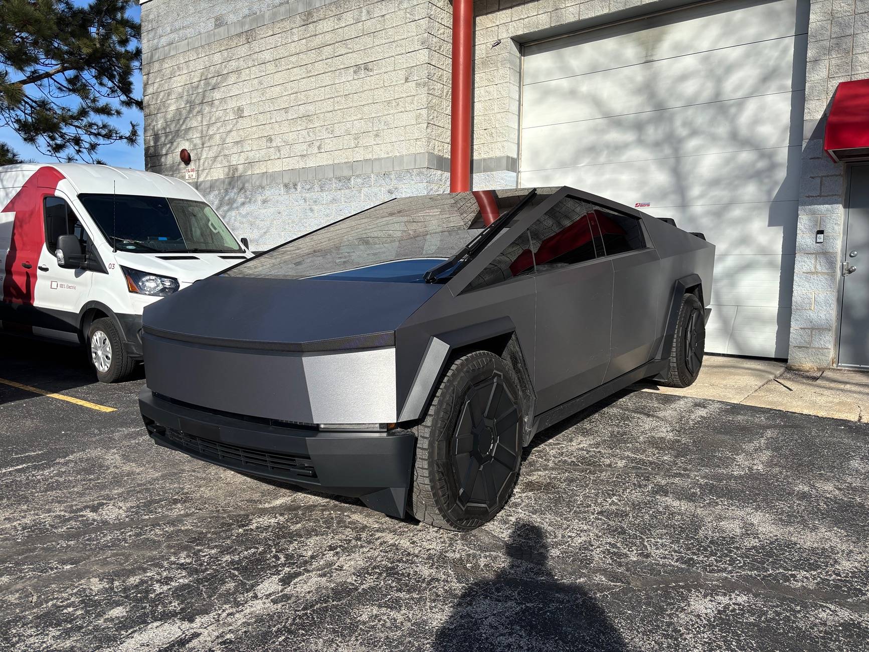 Tesla Cybertruck Mirror Delete: 100% Cybertruck Steel [TESBROS] IMG_4490
