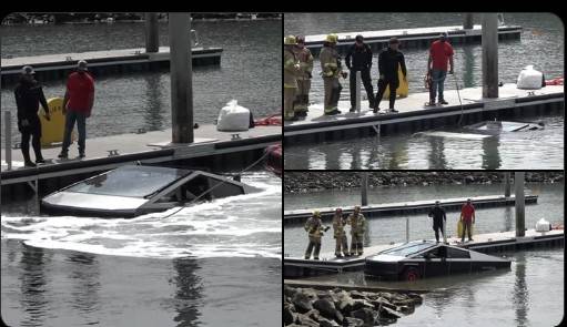 Tesla Cybertruck Question for all the boaters out there -- "parking brake not holding" message when launching / retrieving boat Tesla Boat Launch Fail
