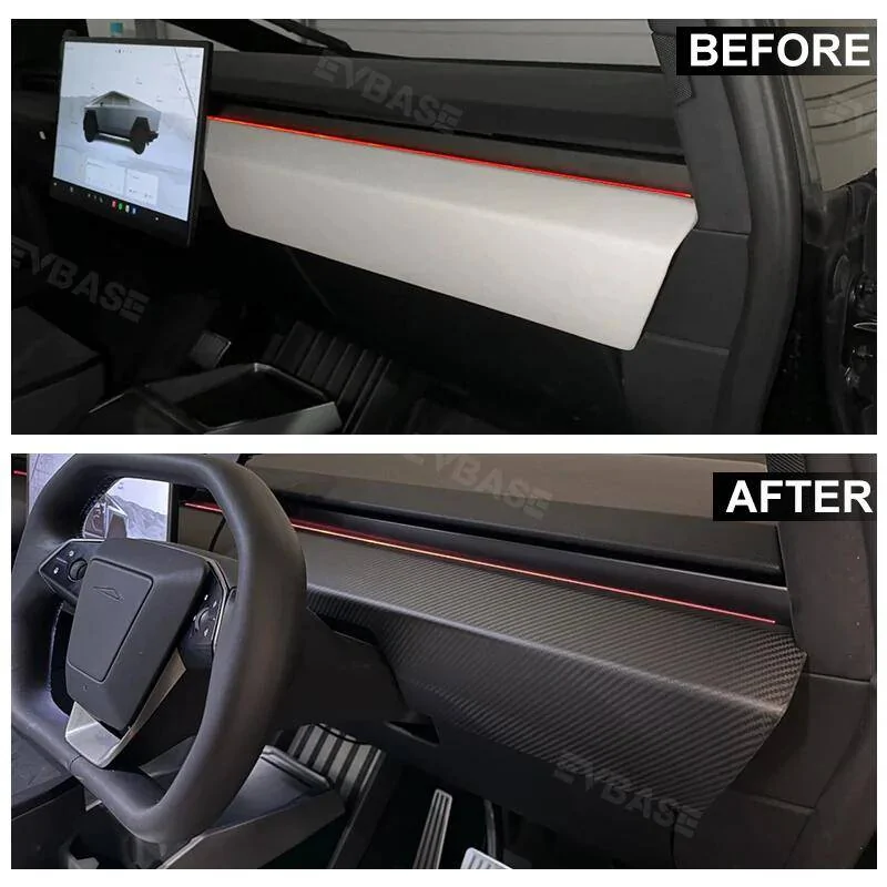 Tesla Cybertruck Carbon Fiber Cybertruck Interior from EVBASE! EASY DIY MOD! 1741830883478