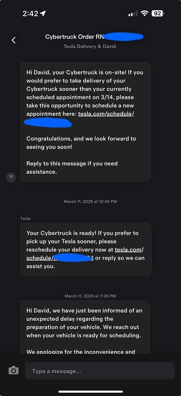 Tesla Cybertruck delayed delivery due to inspection? IMG_5607