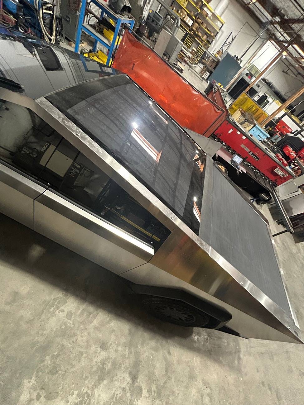 Tesla Cybertruck Stainless tailgate cap and sail panels IMG_5832