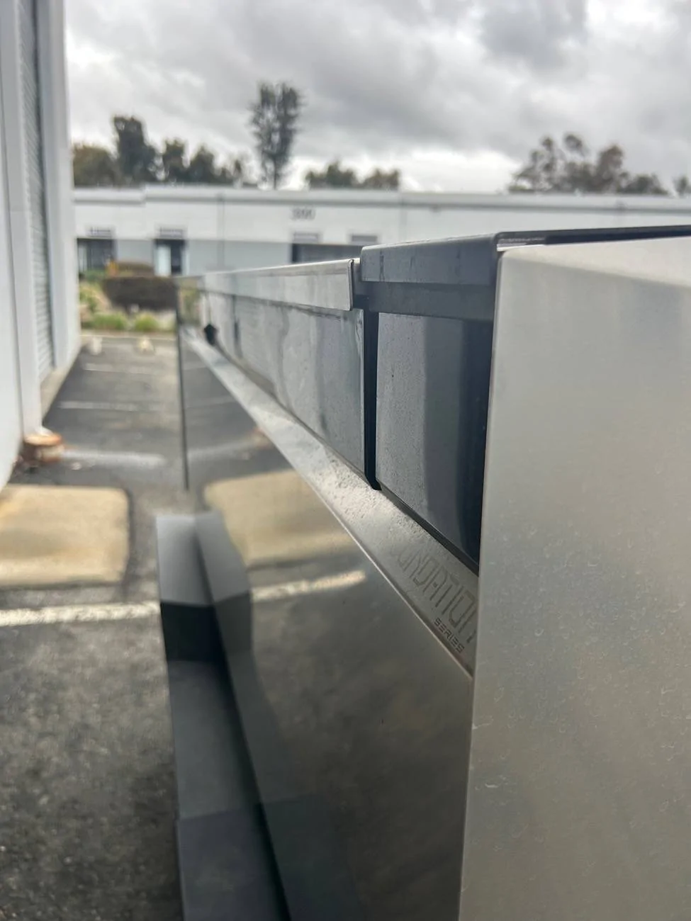 Tesla Cybertruck Stainless tailgate cap and sail panels IMG_5765