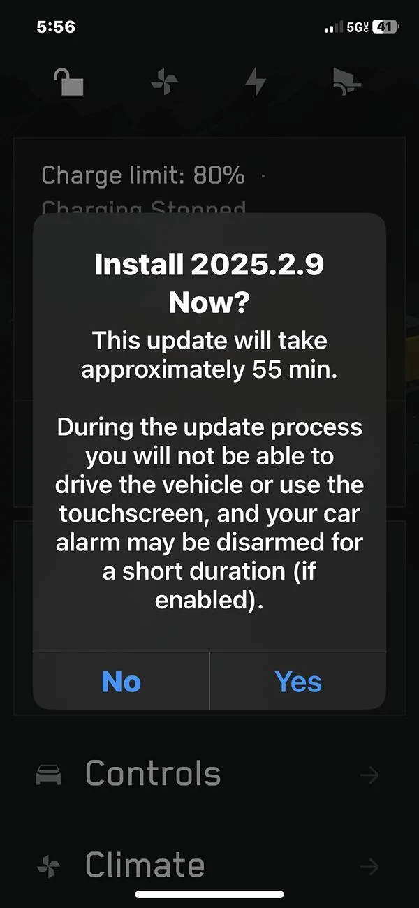 Tesla Cybertruck New update 2025.2.9 IMG_7288