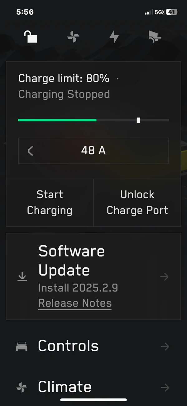 Tesla Cybertruck New update 2025.2.9 IMG_7287