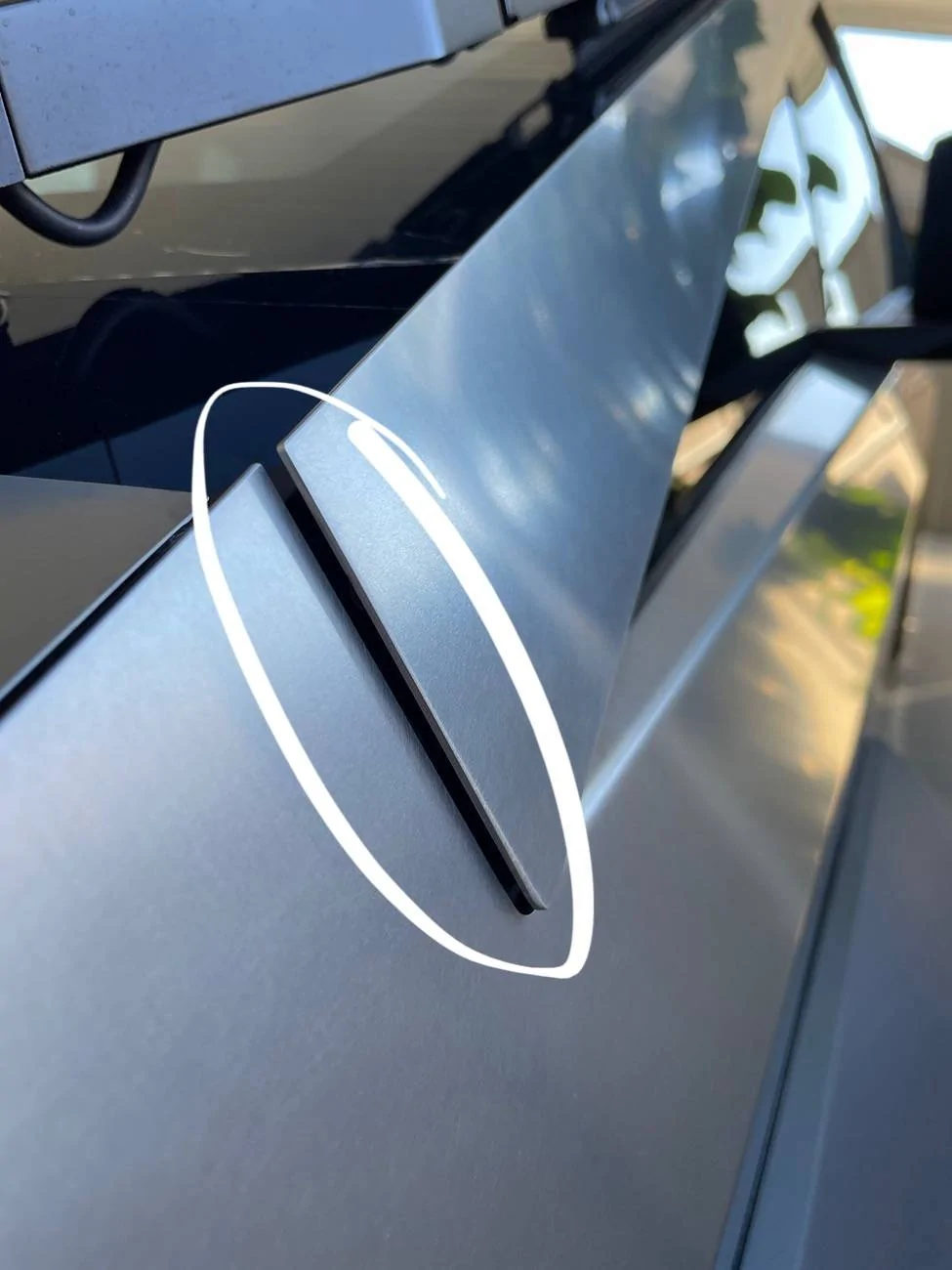 Tesla Cybertruck Loose panels fix for trucks on hold? IMG_0925