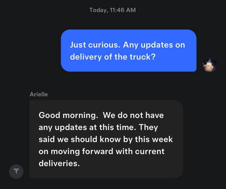 Tesla Cybertruck delayed delivery due to inspection? IMG_0933