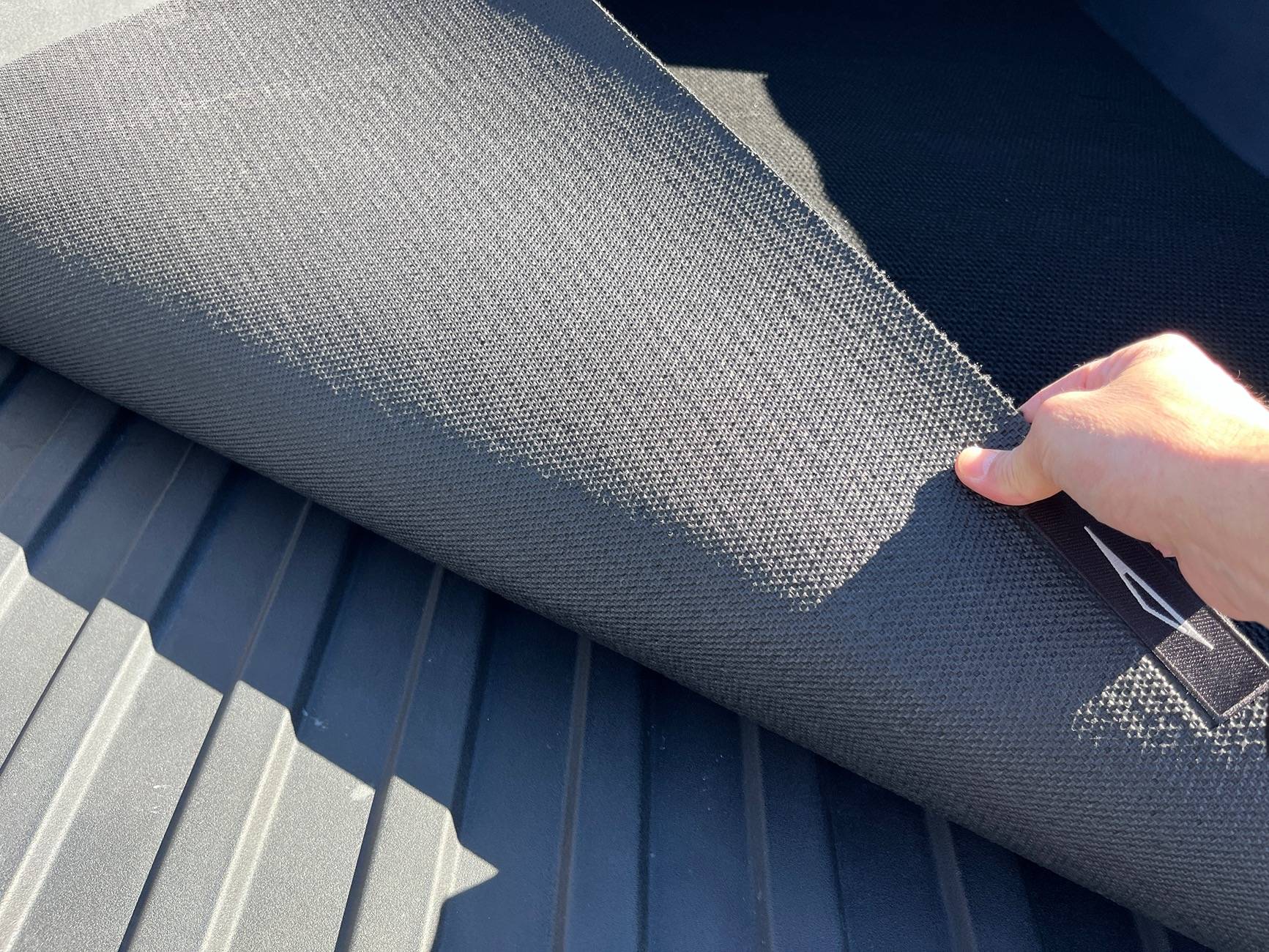 Tesla Cybertruck Bed Textile Mat for Cybertruck launches in Tesla Shop IMG_2033