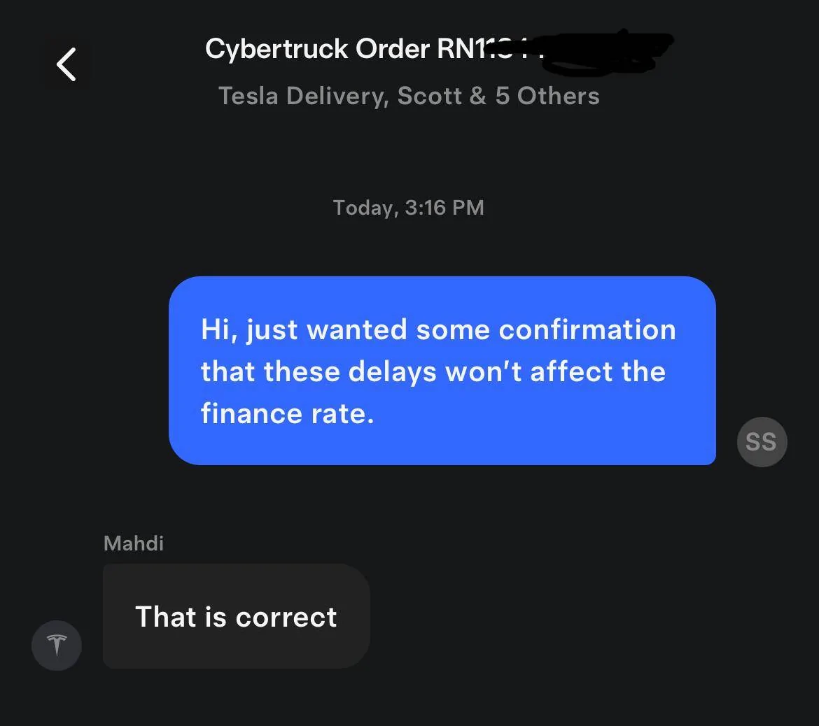 Tesla Cybertruck delayed delivery due to inspection? 1742342052012-a8