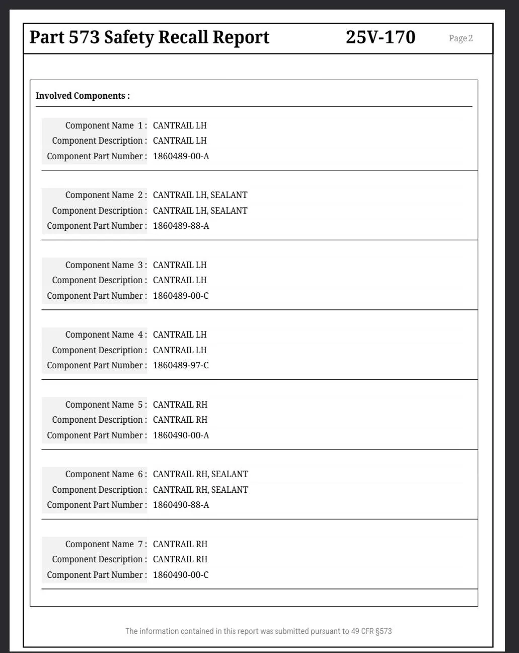 Tesla Cybertruck Recall: exterior trim / body panel detaching issue (46,096 Cybertrucks affected) SmartSelect_20250320_121246_Firefox