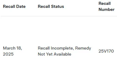 Tesla Cybertruck Recall: exterior trim / body panel detaching issue (46,096 Cybertrucks affected) Recall Status 20-Mar-2025